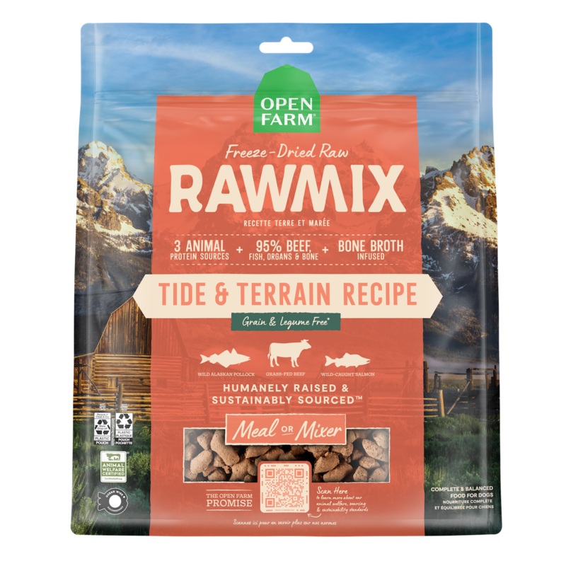 Open Farm RawMix Tide & Terrain Freeze Dried Raw Morsels Dog Food 13.5oz