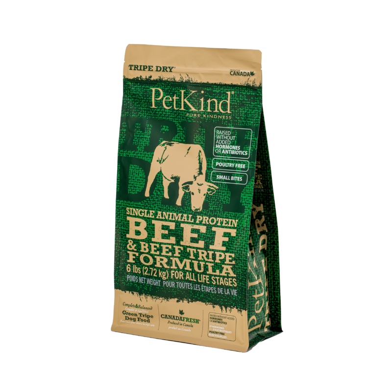 PetKind Tripe Dry Single Protein Beef Small Bites 6lb