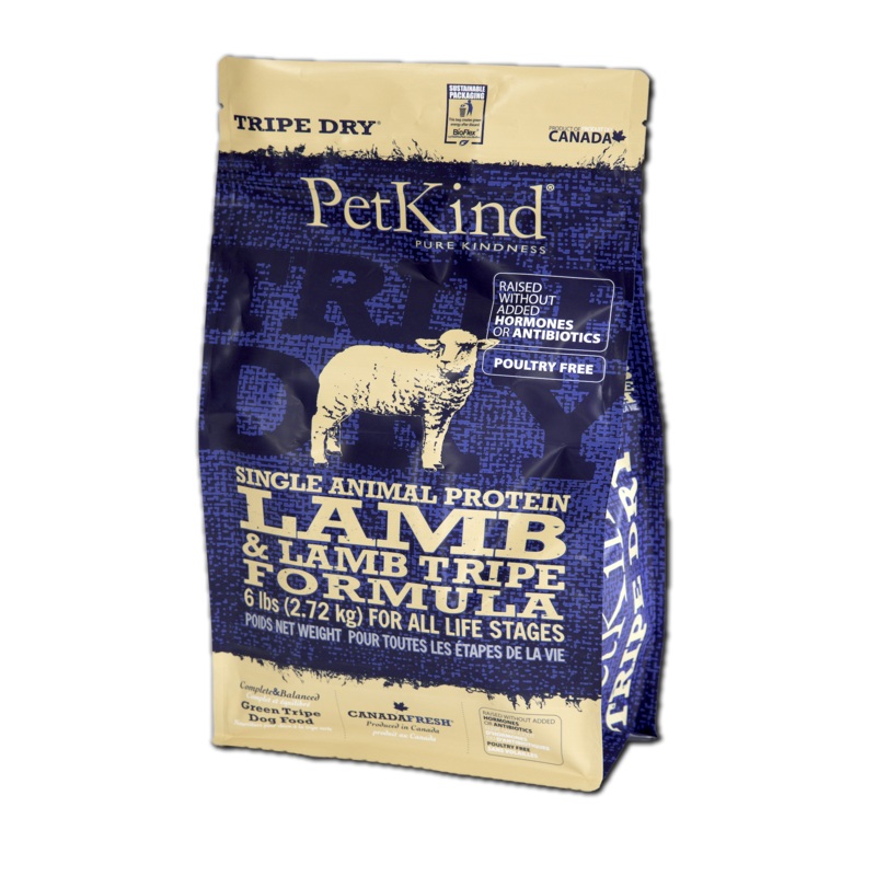 PetKind Tripe Dry Single Protein Lamb Small Bites 6lb
