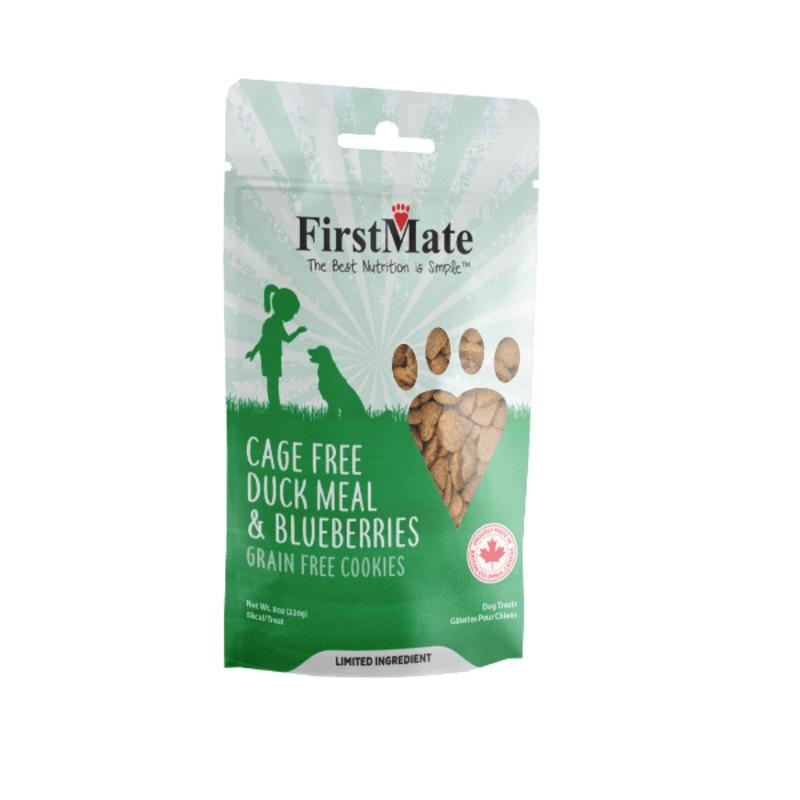 FirstMate Cage Free Duck & Blueberries Treats 8oz