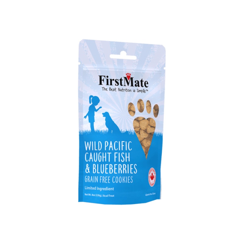 FirstMate Wild Pacific Caught Fish & Blueberries Treats 8oz