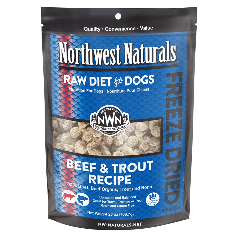 Northwest Naturals Freeze-Dried Beef & Trout Nuggets 25oz