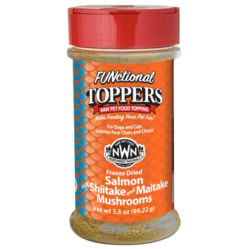 Northwest Naturals FUNctional Freeze-Dried Toppers Salmon, Shiitake & Maitake Mushroom 3.5oz