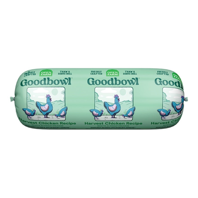 Open Farm Goodbowl Gently Cooked Roll Harvest Chicken & Brown Rice Dog Food 28oz