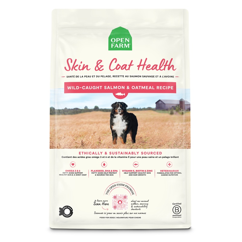Open Farm Salmon & Oatmeal Skin & Coat Dry Dog Food 4lb