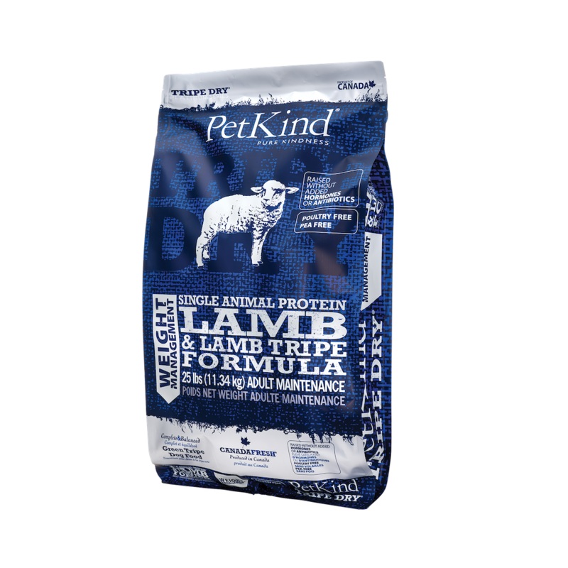 PetKind Tripe Dry Single Protein Lamb Weight Management 25lb