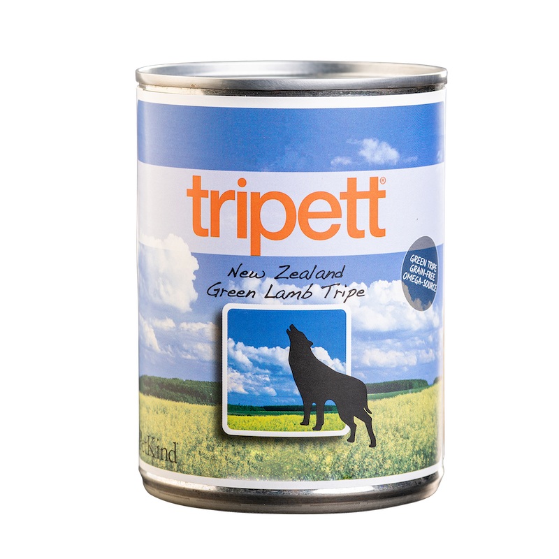 Tripett Wet Dog Food New Zealand Green Lamb Tripe 12oz
