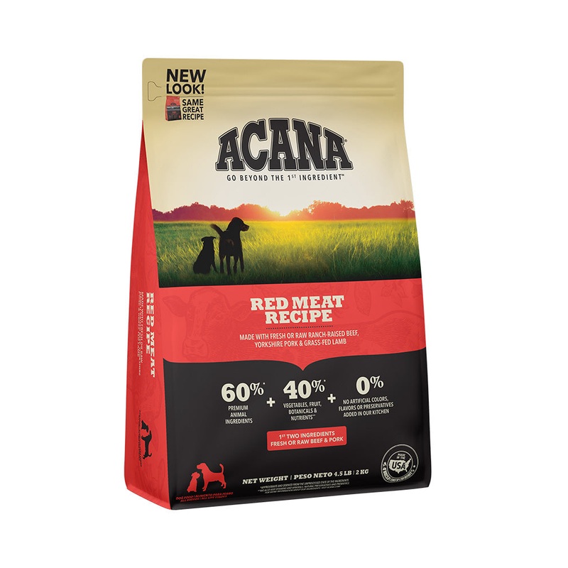 Acana Heritage Red Meat Dry Dog Food 4.5lb