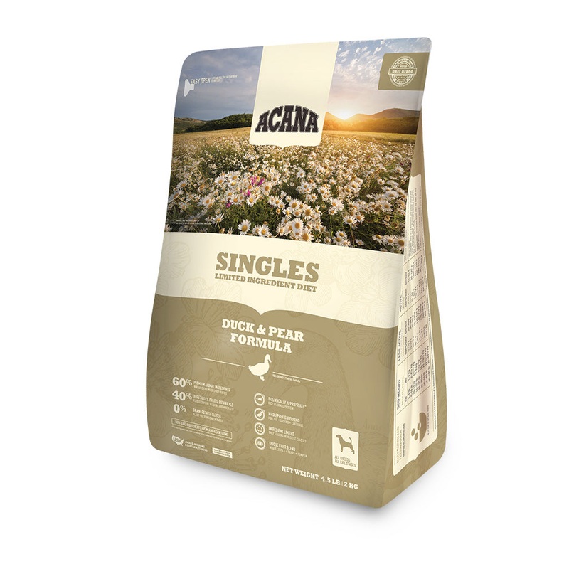 Acana Singles - Duck & Pear Dry Dog Food 4.5lb