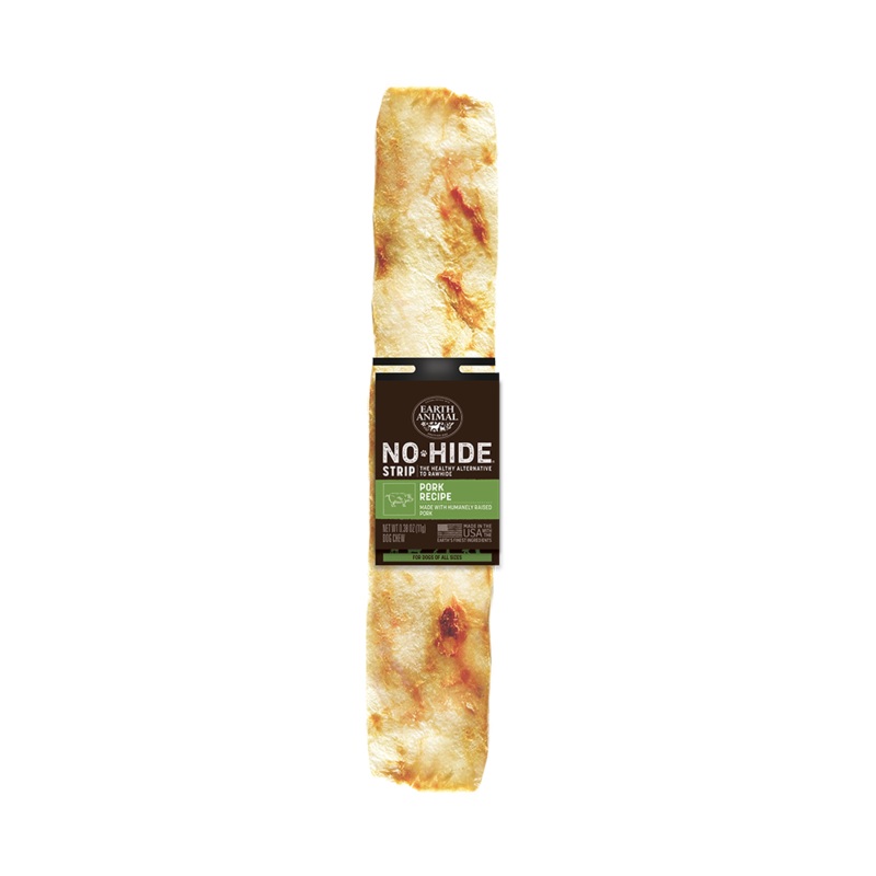 Earth Animal Pork No-Hide Strip Dog Chew