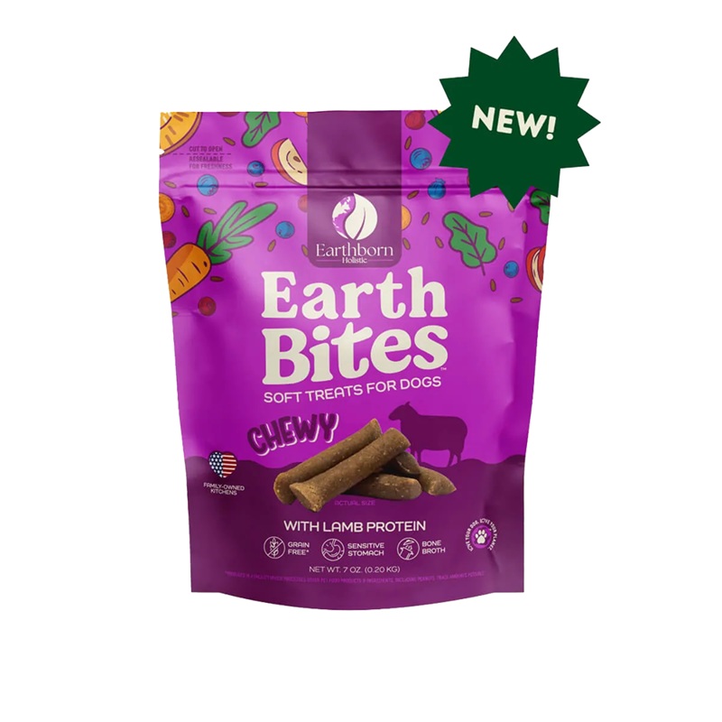 Earthborn Holistic EarthBites Chewy Grain-Free Dog Treats - Lamb 7oz