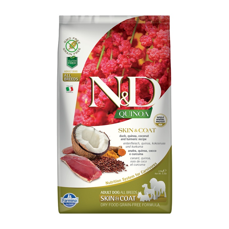 Farmina N&D Quinoa Skin & Coat Duck Mini Adult Dry Dog Food 5.5lb