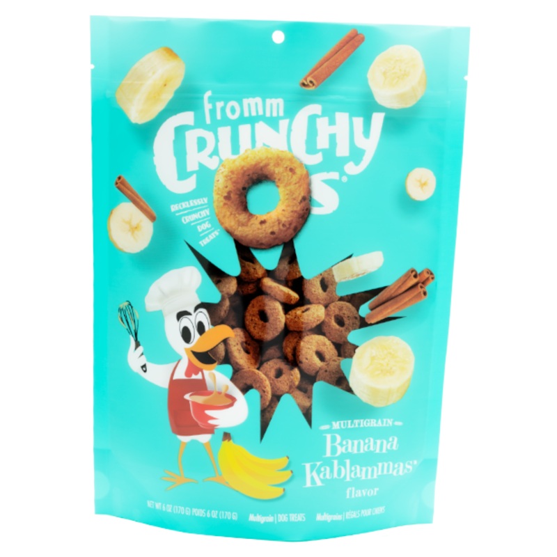 Fromm Crunchy O's Banana Kablammas Dog Treats 26oz