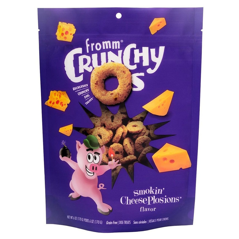 Fromm Crunchy O's Smokin Cheese Plosion Dog Treats 6oz