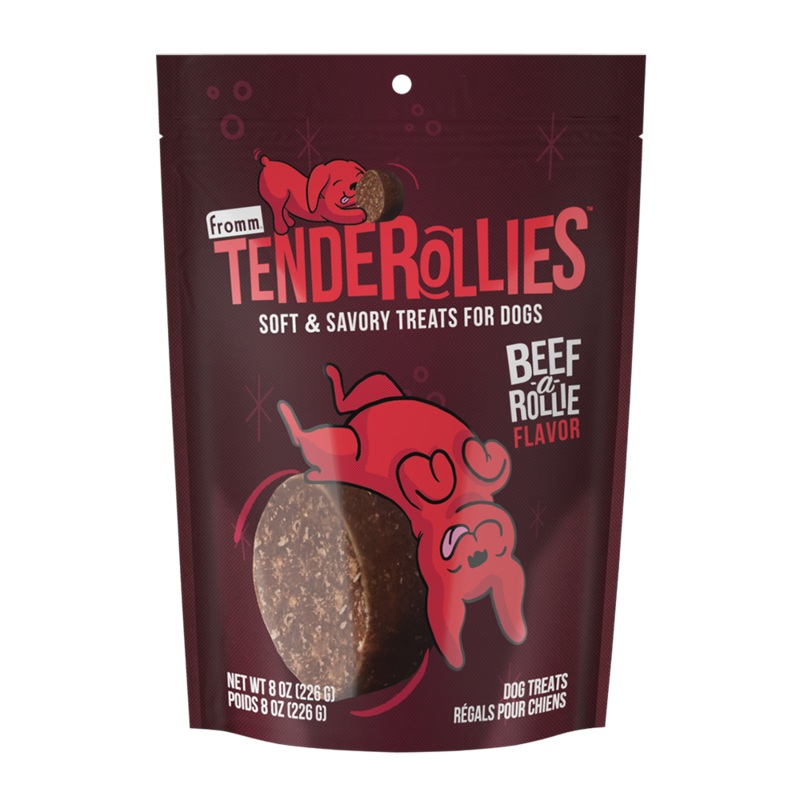 Fromm Tenderollies Beef-a-Rollie Dog Treats 8oz