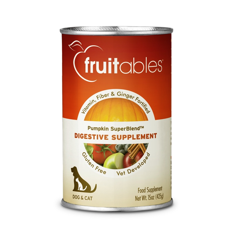 Fruitables Pumpkin SuperBlend Digestive Supplement for Dogs & Cats 15oz