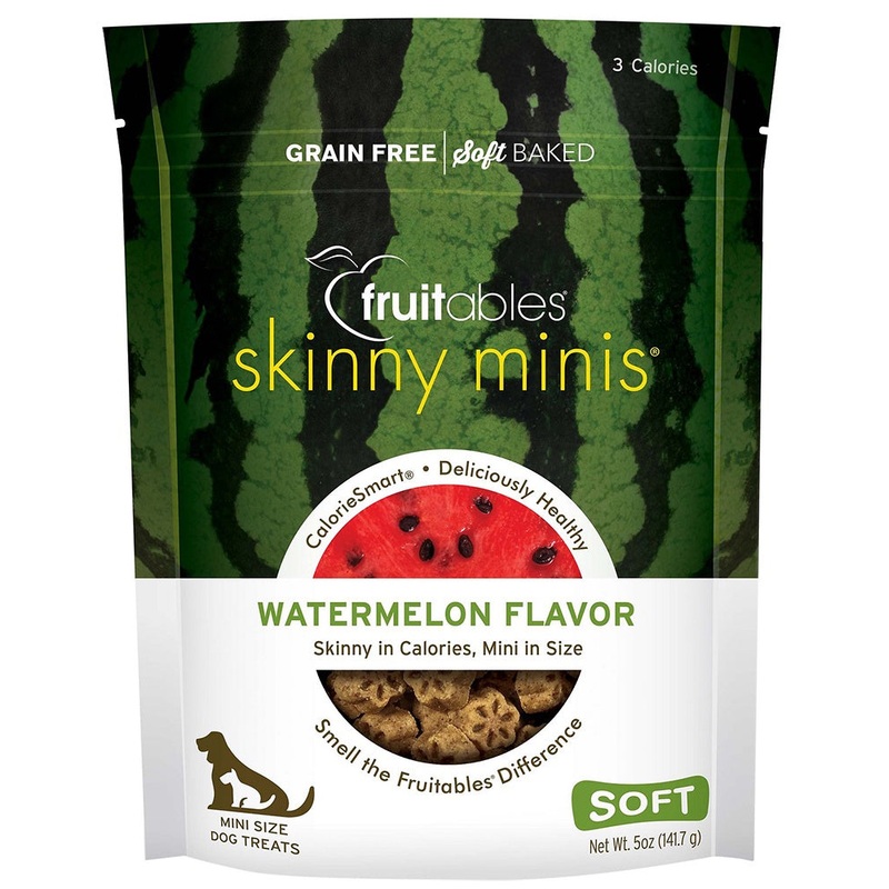 Fruitables Skinny Minis Soft & Chewy Dog Treats Watermelon 5oz