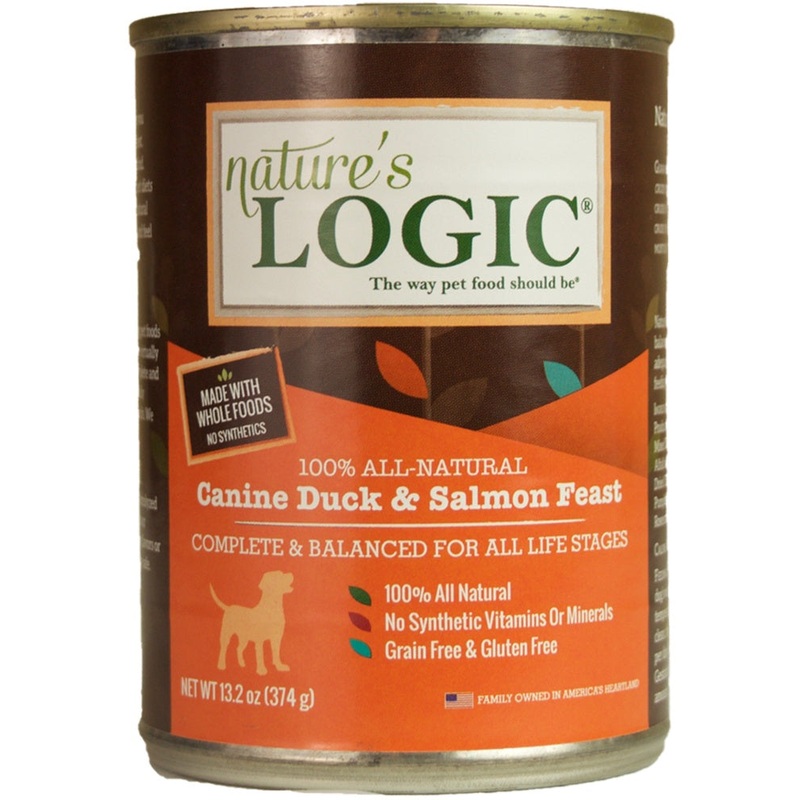 Natures Logic Canine Duck & Salmon Feast Wet Dog Food 13.2 oz
