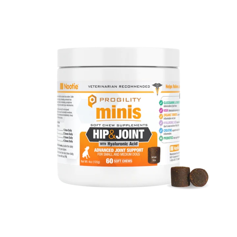 Nootie Mini Progility Hip & Joint Soft Chew Supplements for Dogs - 30ct