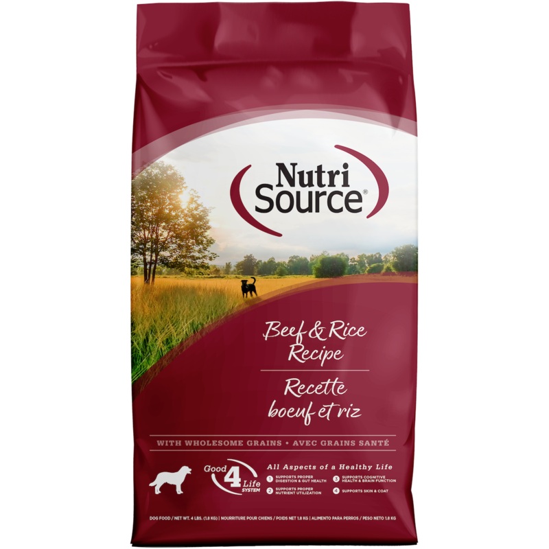 NutriSource Beef & Rice Dry Dog Food 4lb
