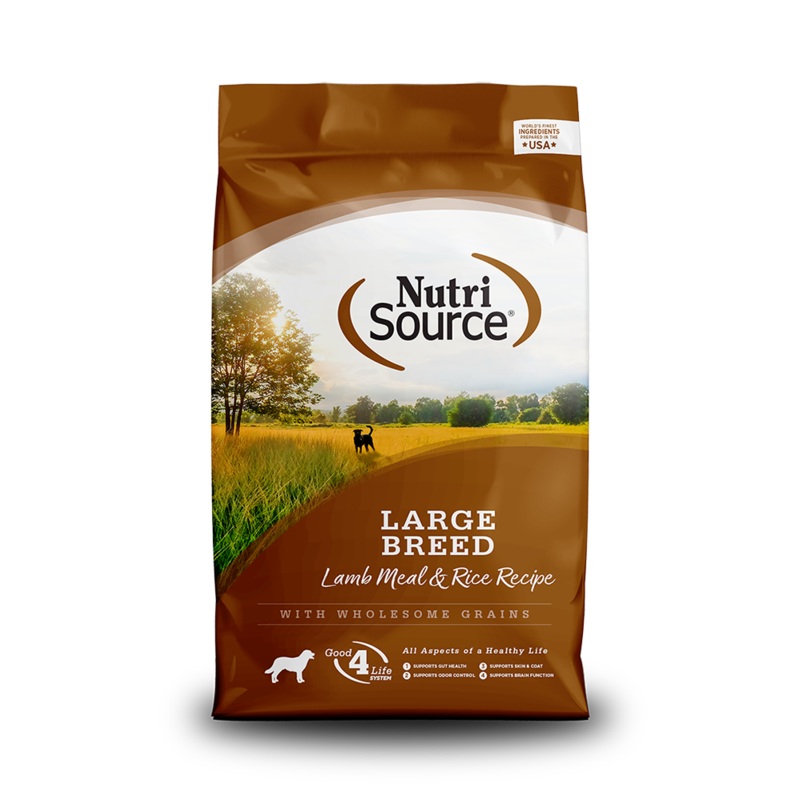 NutriSource Large Breed Lamb & Rice Dry Dog Food 26lb