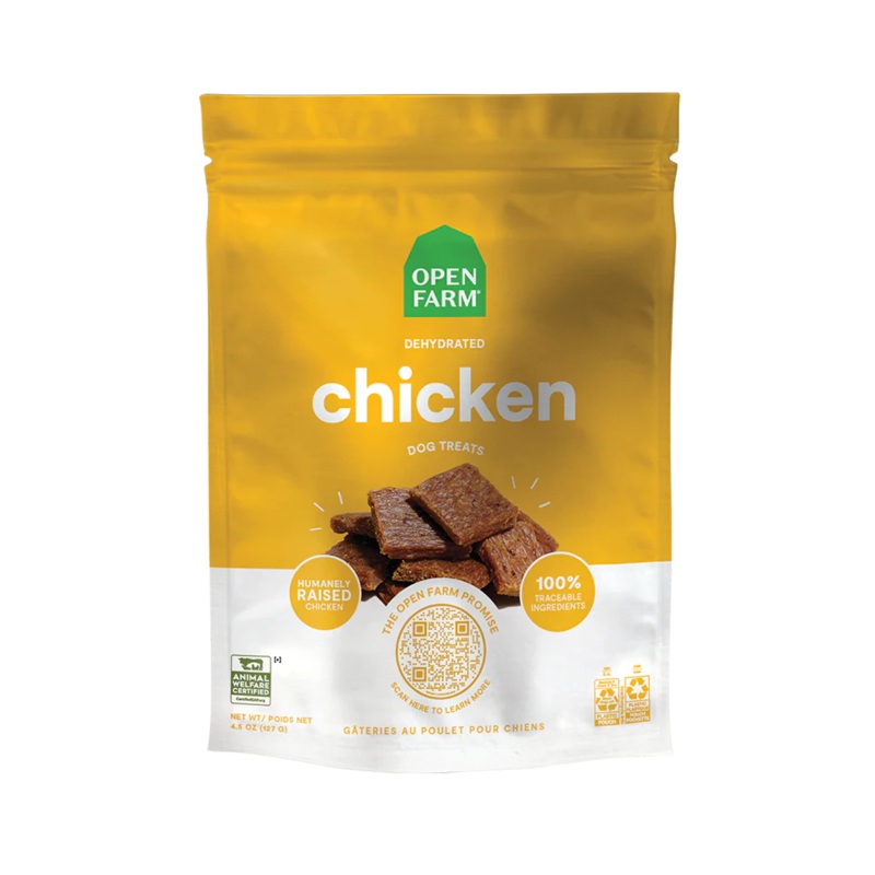 Open Farm Dehydrated Chicken Dog Treats 4.5oz