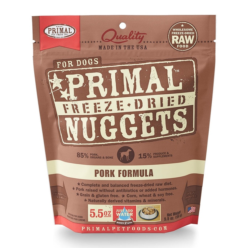 Primal Dog Freeze-Dried Pork Nuggets 14oz