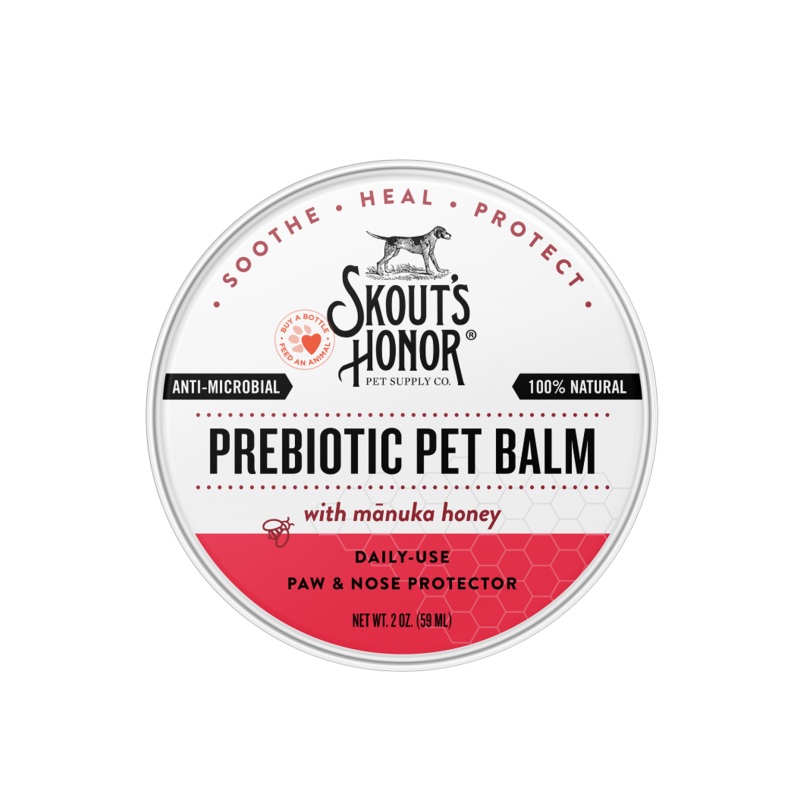 Skout's Honor Prebiotic Pet Balm Paw & Nose Protector with Manuka Honey