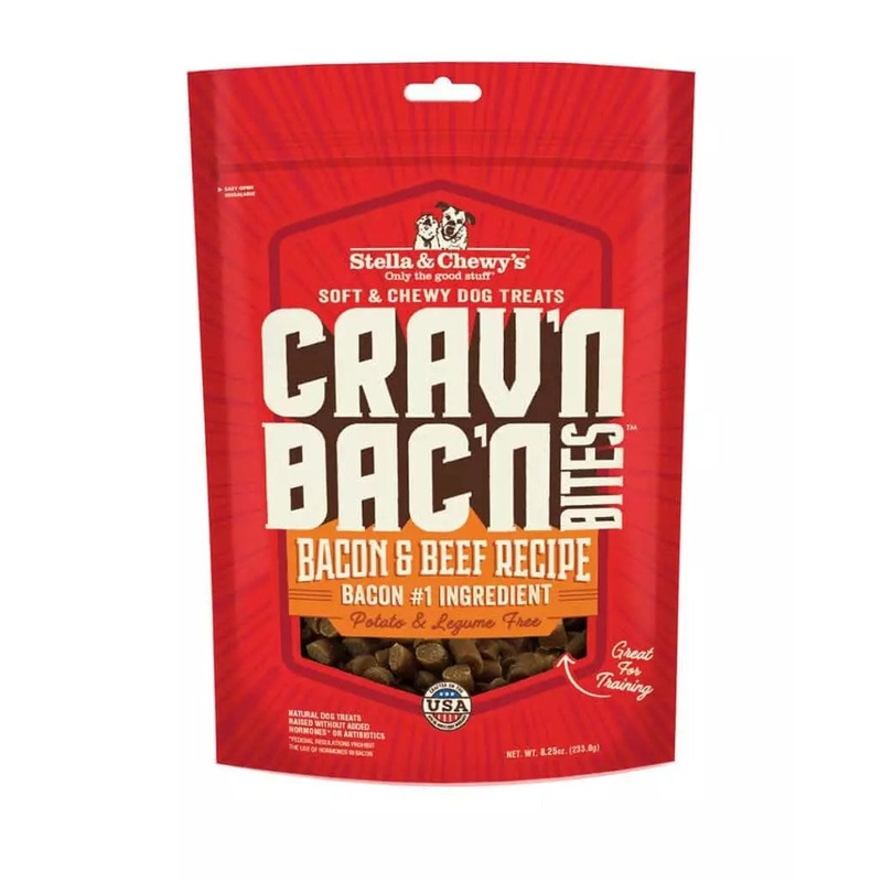 Stella & Chewy's Crav'N Bac'N Beef Bites Dog Treat 8.25 oz