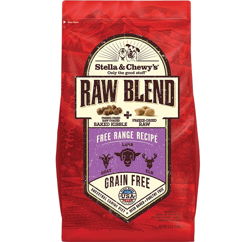 Stella & Chewy's Raw Blend Free-Range Kibble for Dogs 3.5lb