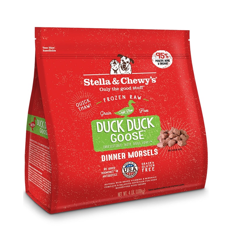 Stella & Chewys Frozen Duck Dinner Morsels for Dogs 4lb