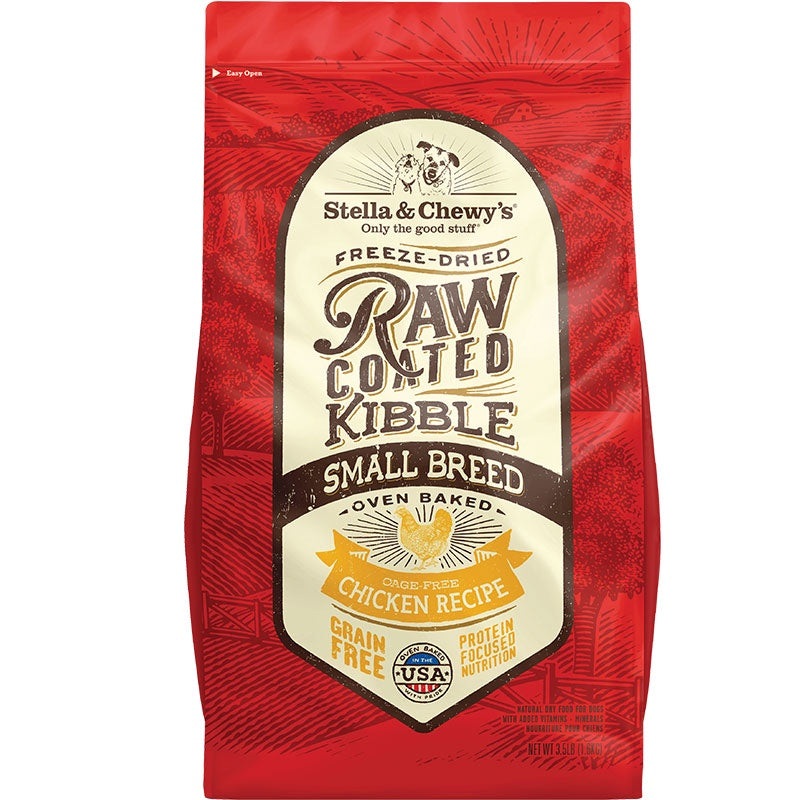 Stella & Chewys Raw Coated Kibble Small Breed Chicken Dry Dog Food 3.5lb