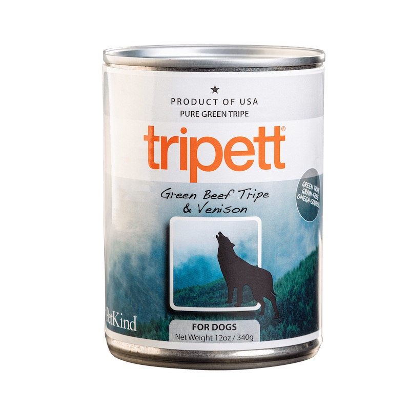 Tripett Wet Dog Food Green Beef Tripe & Venison 12oz