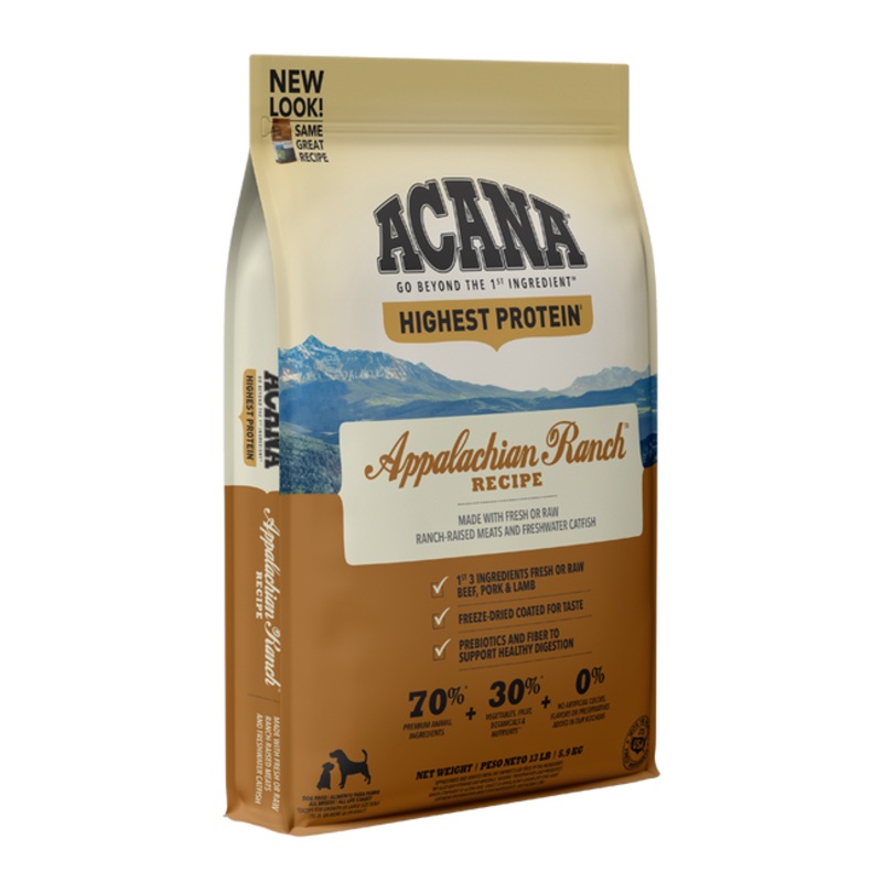 Acana Highest Protein - Appalachian Ranch Dry Dog Food 25lb