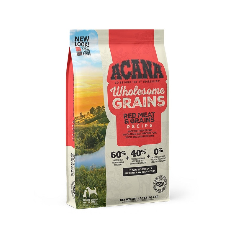 Acana Wholesome Grains Red Meat Dry Dog Food 22.5lb
