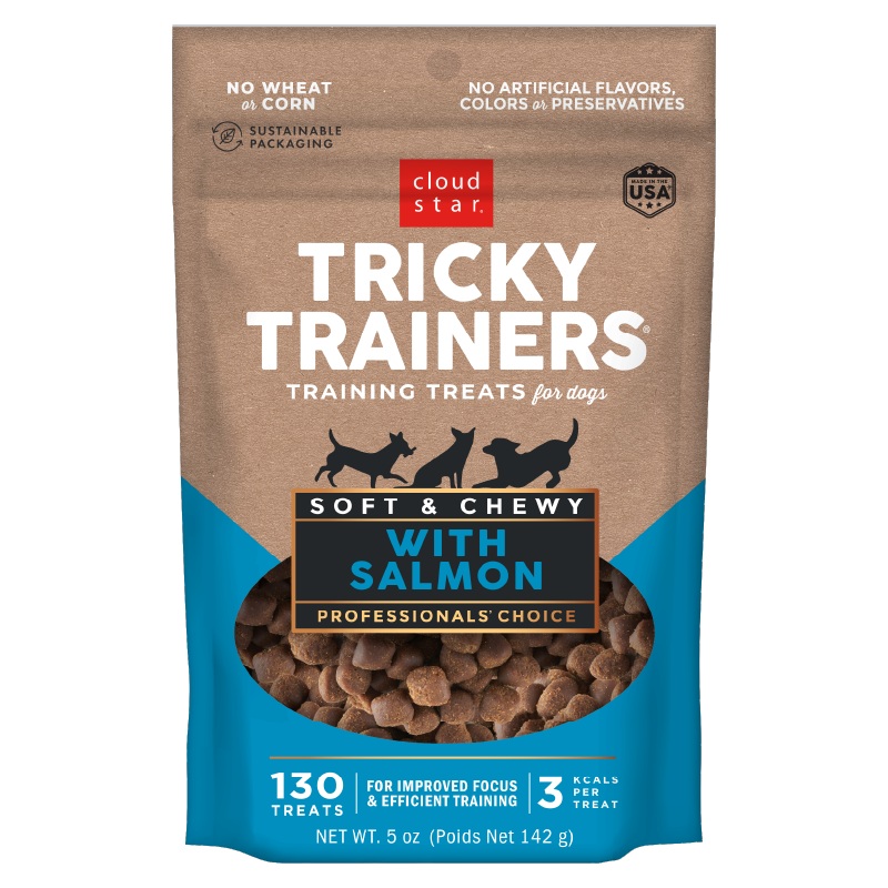 Cloud Star Tricky Trainers Soft & Chewy Salmon Dog Treats 5oz