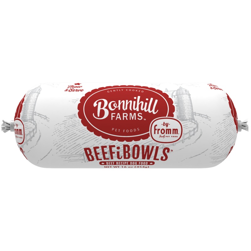 Fromm Gently Cooked Bonnihill Farms Beefibowl Beef Frozen Dog Food 1lb
