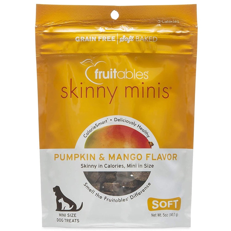 Fruitables Skinny Minis Soft & Chewy Dog Treats Pumpkin & Mango 5oz