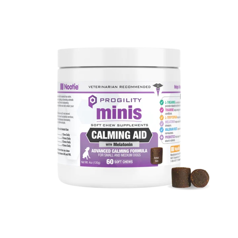 Nootie Mini Progility Calming Aid Soft Chew Supplements for Dogs - 60ct
