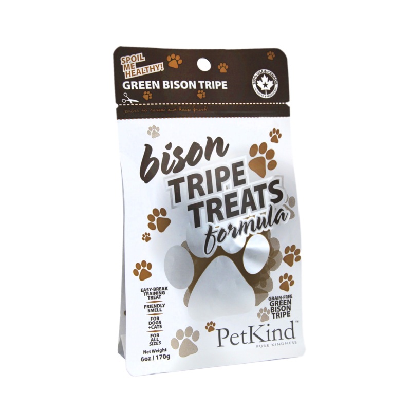 PetKind Green Bison Tripe Treats 6oz