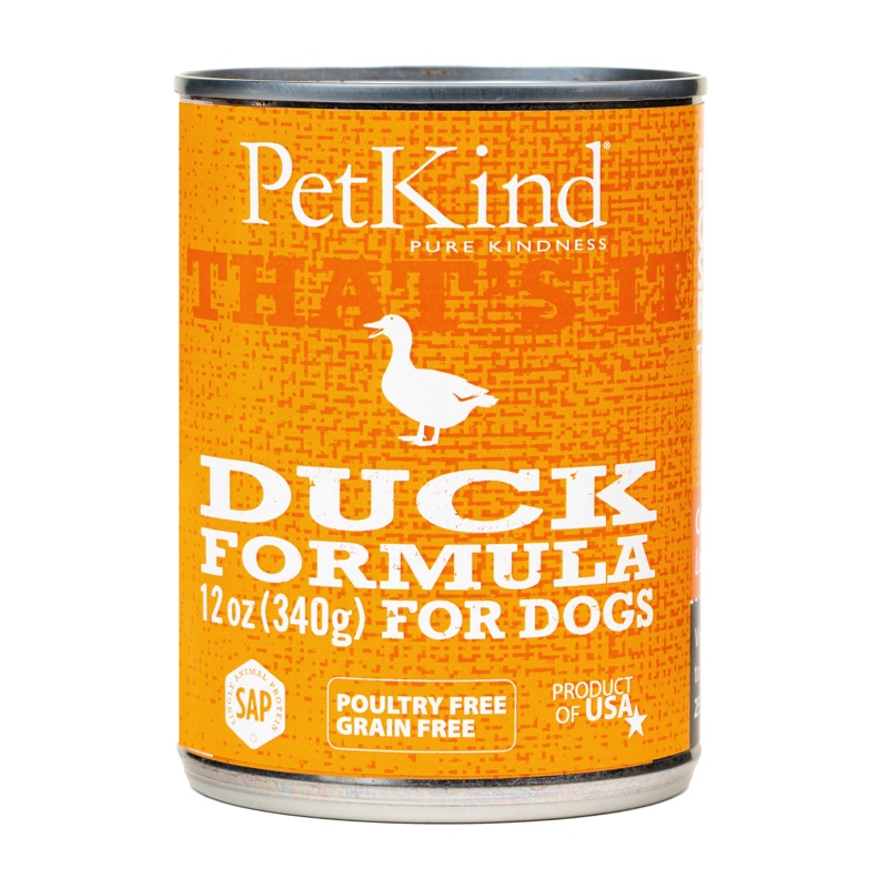 PetKind Wet Dog Food Limited Ingredient Duck 12oz