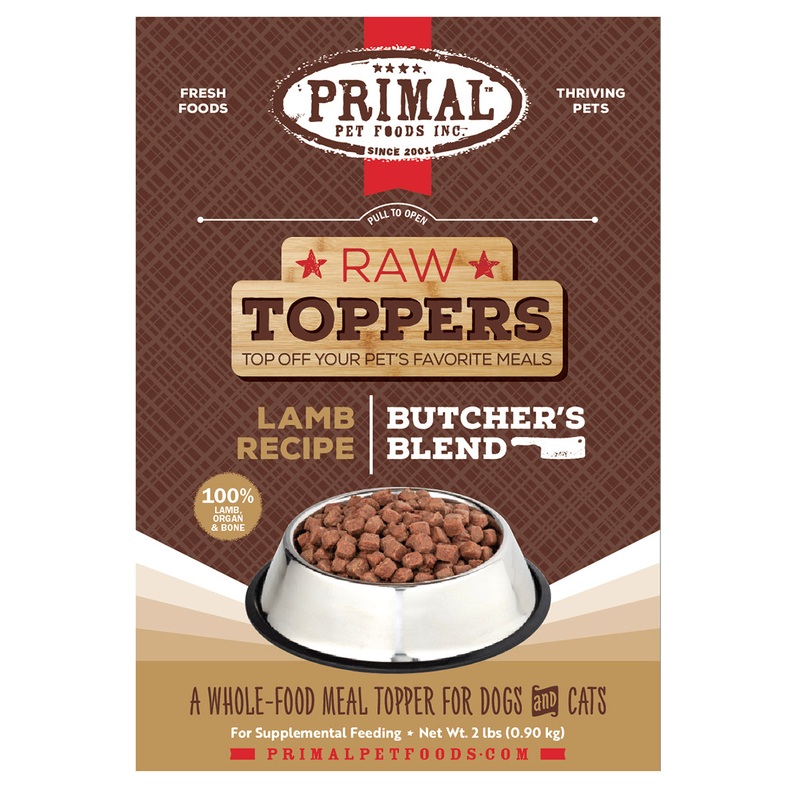 Primal Butcher's Blend Lamb Dog & Cat Food Topper 2lb