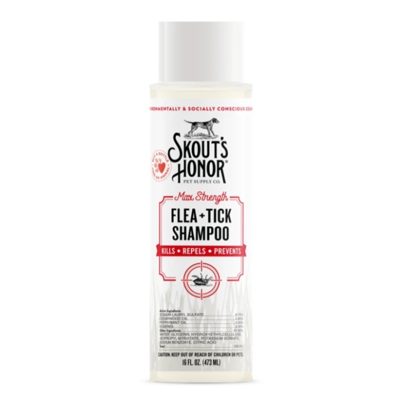 Skout's Honor Flea + Tick Shampoo for Dogs 16oz