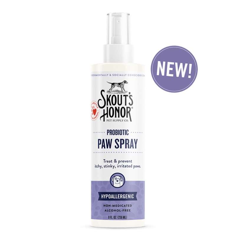 Skout's Honor Probiotic Paw Spray for Dogs & Cats