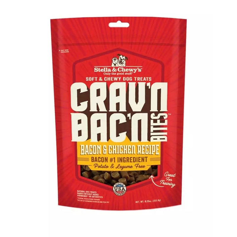 Stella & Chewy's Crav'N Bac'N Chicken Bites Dog Treats 8.25 oz