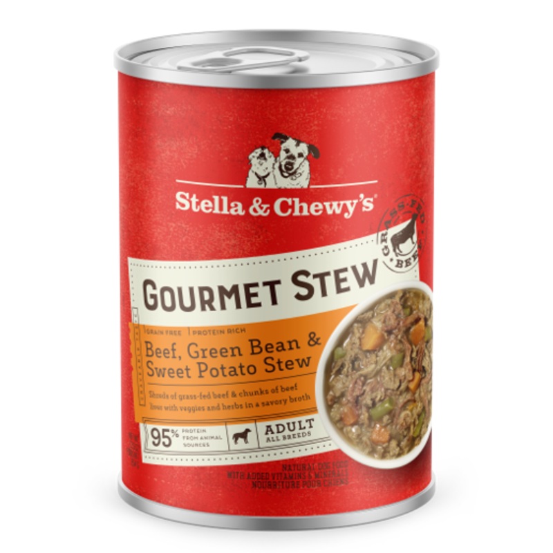 Stella & Chewy's Gourmet Stew for Dogs with Beef, Green Beans & Sweet Potato 12.5oz