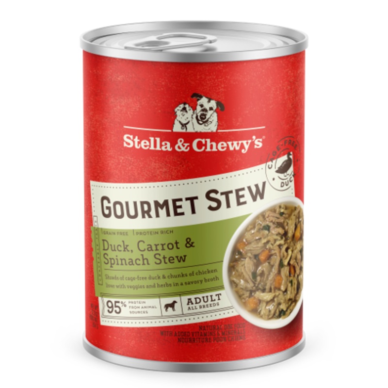 Stella & Chewy's Gourmet Stew for Dogs with Duck, Carrot & Spinach 12.5oz
