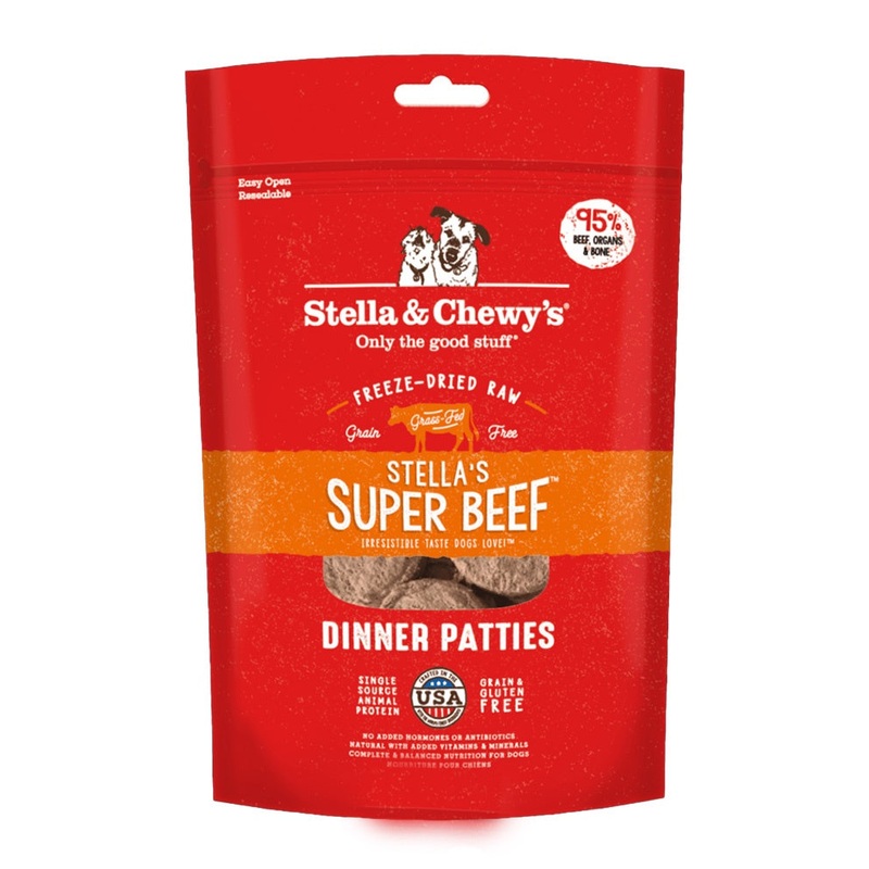 Stella & Chewys Freeze-Dried Beef Dinner Patties for Dogs 25oz