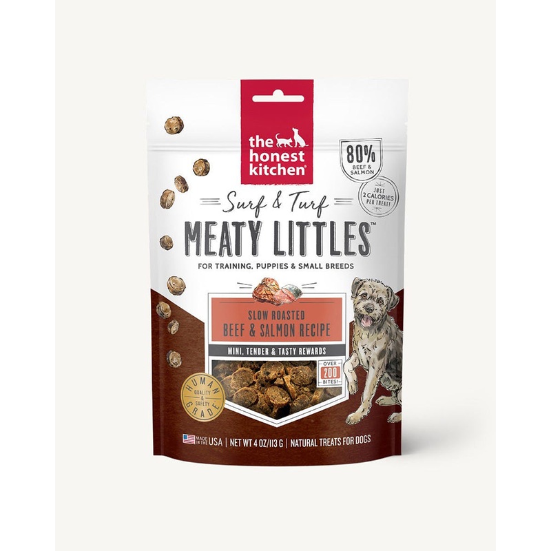 The Honest Kitchen Surf & Turf Meaty Littles - Beef & Salmon Dog Treats 4oz