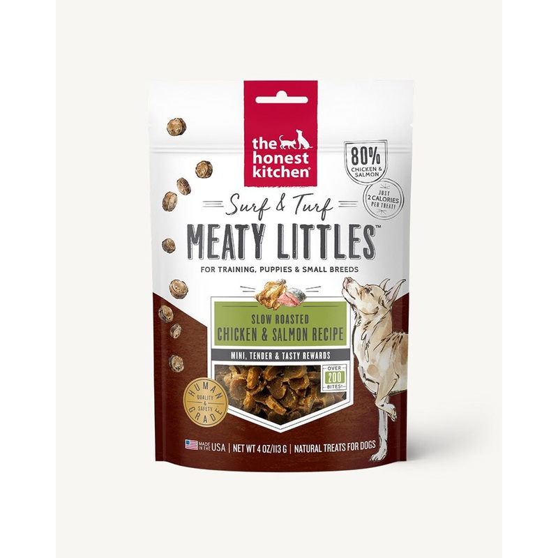 The Honest Kitchen Surf & Turf Meaty Littles - Chicken & Salmon Dog Treats 4oz